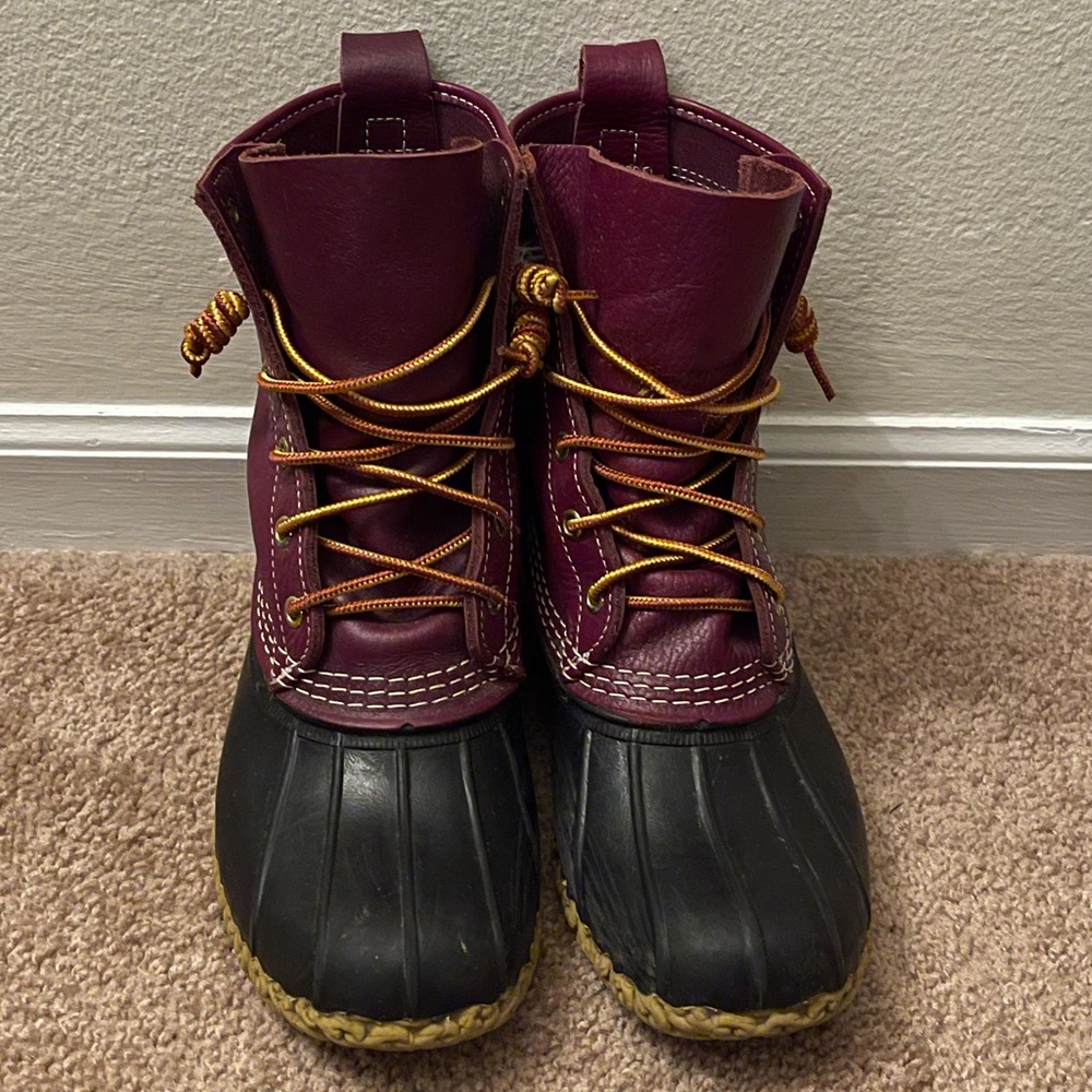 Bean Boots Purple/Black Size 9